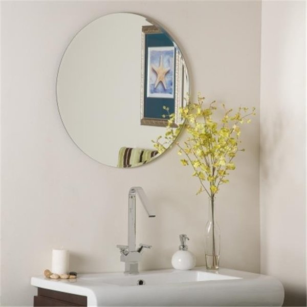 Decor Wonderland Decor Wonderland SSM213 Frameless Round Beveled Mirror SSM213